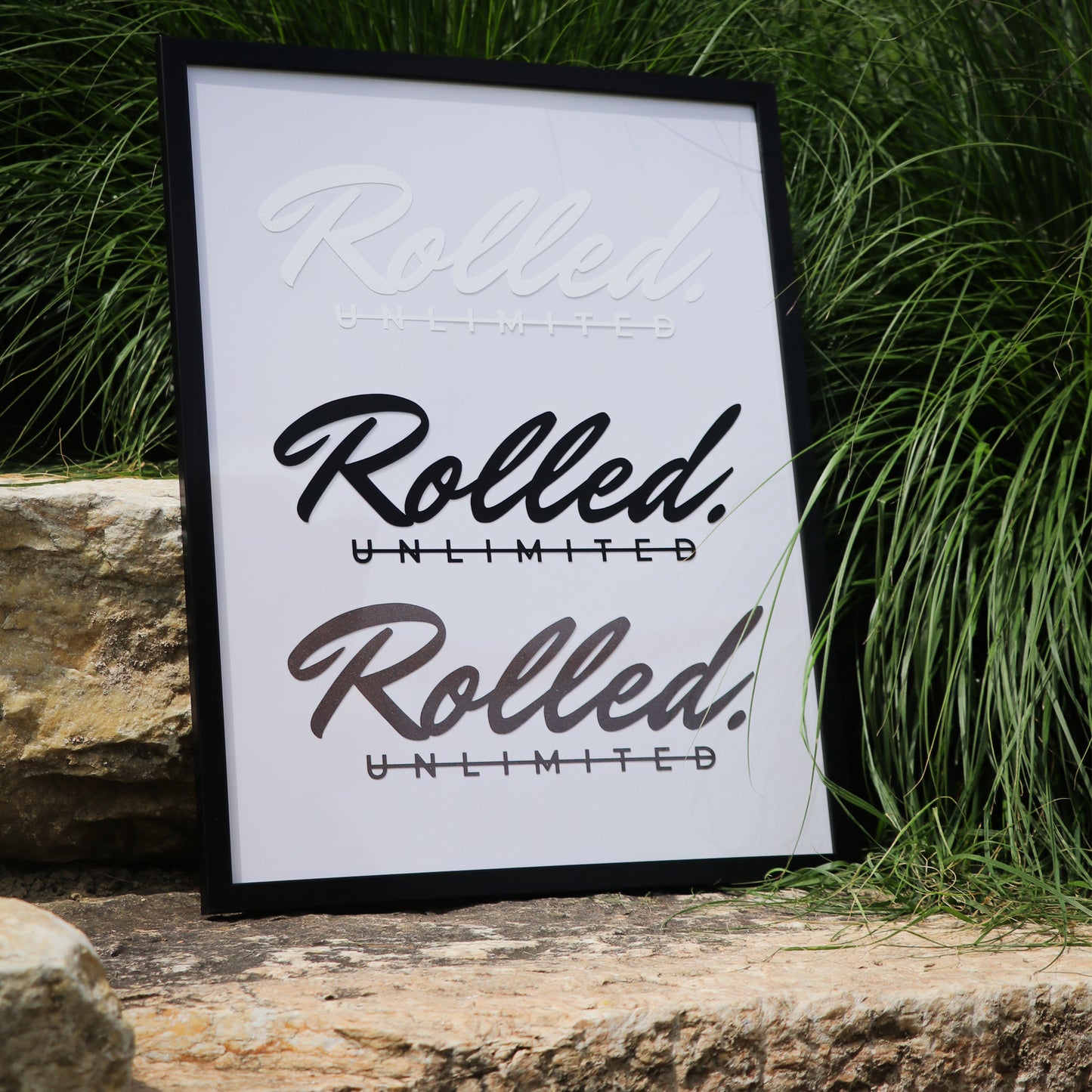 handwritten ROLLED. UNLIMITED | STICKER